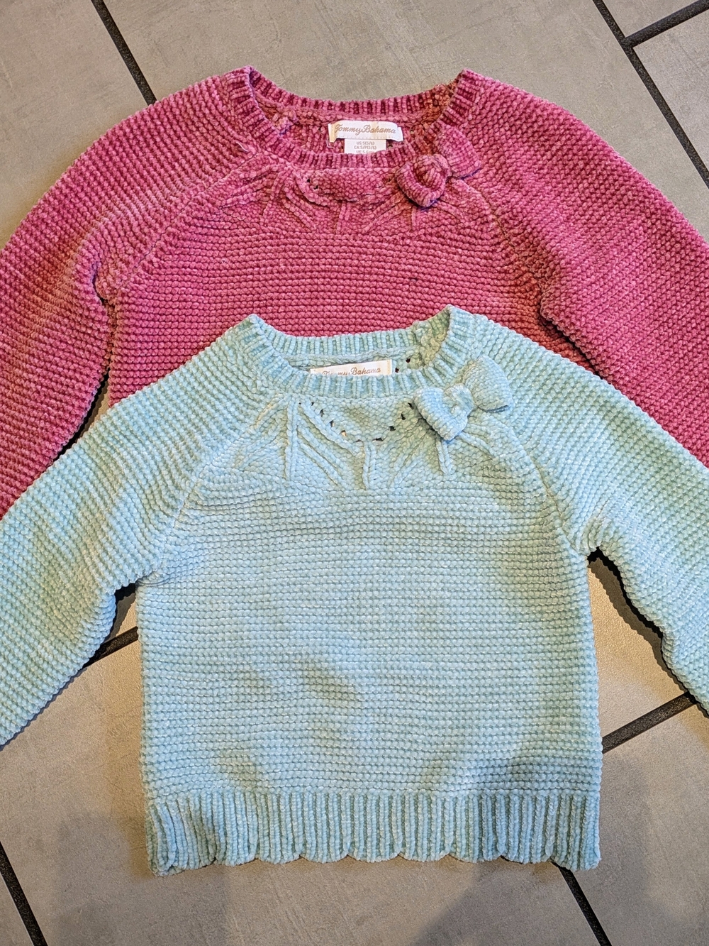 Tommy Bahamas Girls' Knit Sweater with Bow Accent